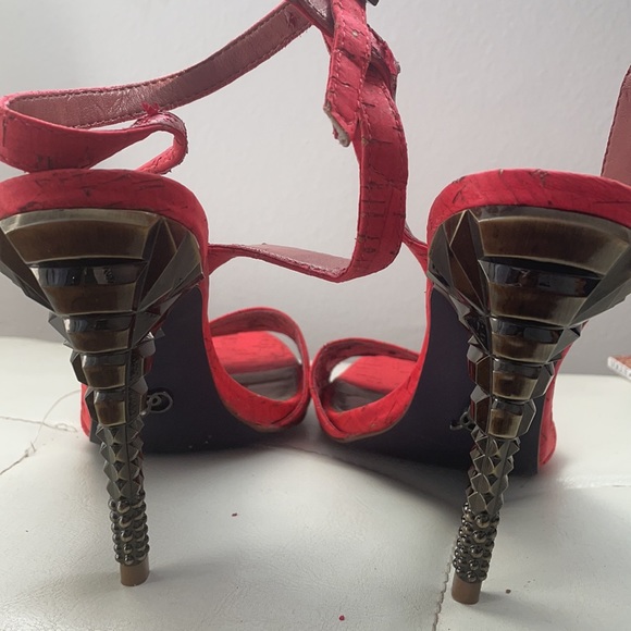 Rachel coral heels - Picture 4 of 9